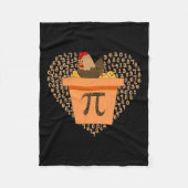 Pi Day Chicken Pot Pi Pie Math 3,14 Fleecedecke (Vorderseite)
