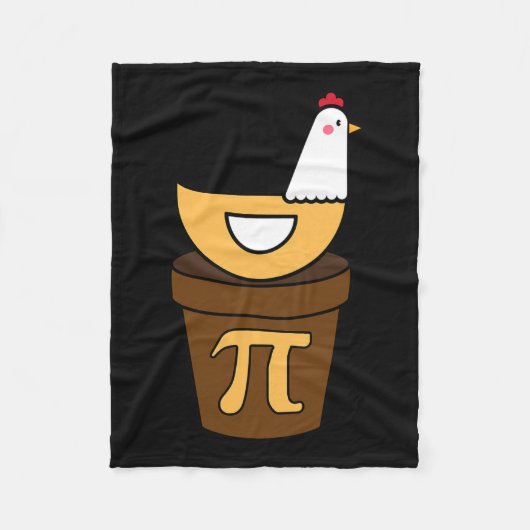Pi Day Chicken Pot Pie 3.14 Mathe Science Funny Bo Fleecedecke (Vorderseite)