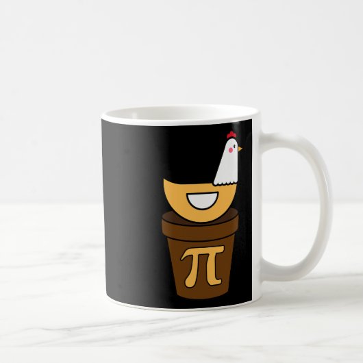 Pi Day Chicken Pot Pie 3.14 Mathe Science Funny Bo Kaffeetasse (Rechts)
