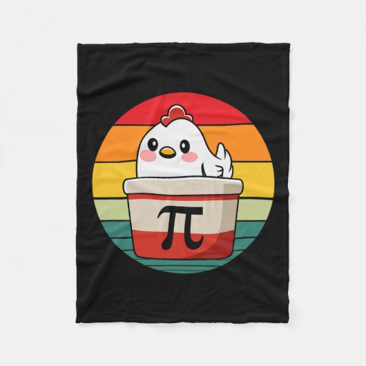 Pi Day Chicken Pot Pie Funny Mathe Lehrer Nerd Gee Fleecedecke (Vorderseite)