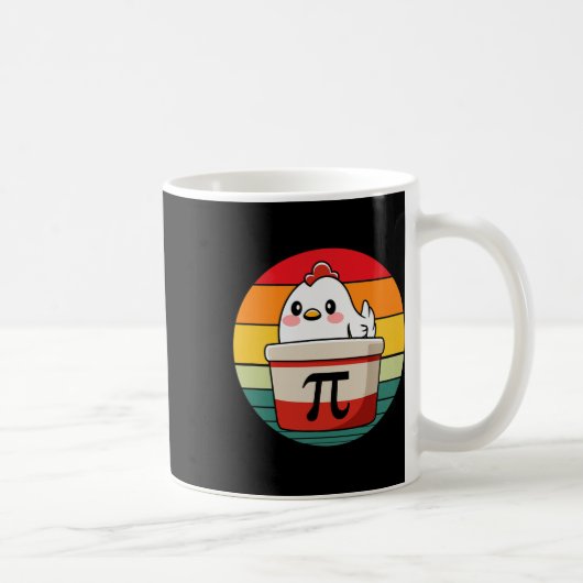 Pi Day Chicken Pot Pie Funny Mathe Lehrer Nerd Gee Kaffeetasse (Rechts)
