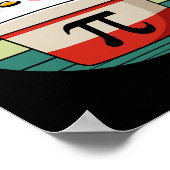 Pi Day Chicken Pot Pie Funny Mathe Lehrer Nerd Gee Poster (Ecke)
