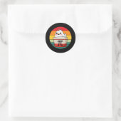 Pi Day Chicken Pot Pie Funny Mathe Lehrer Nerd Gee Runder Aufkleber (Tasche)