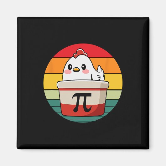 Pi Day Chicken Pot Pie Mathe Lehrer Funny Magnet (Vorne)