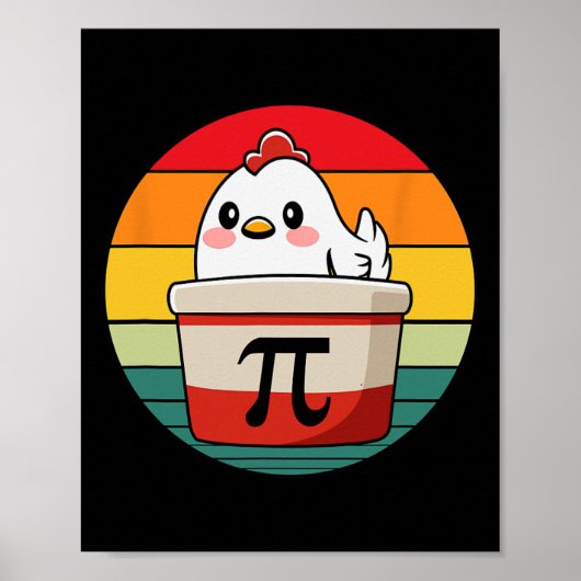 Pi Day Chicken Pot Pie Mathe Lehrer Funny Poster (Vorne)