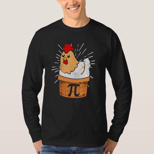 Pi Day Chicken Pot Pie Mathe Lehrer Student T-Shirt (Vorderseite)