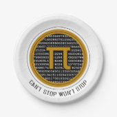 Pi-Day Circle Design Pappteller (Vorderseite)