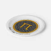 Pi-Day Circle Design Pappteller (Schrägansicht)