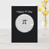 Pi Day Circle Karte (Gelbe Blume)