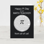 Pi Day Circle Karte (Gelbe Blume)