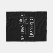 Pi Day Cl von 2025 Graphic Funny Math Lover Gradua Fleecedecke (Vorderseite (Horizontal))