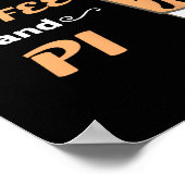Pi Day Coffee Lover Math Geometry Calculus Trigono Poster (Ecke)
