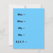 Pi-Day Coffee & Pi Einladung ~ Anpassen (Rückseite)