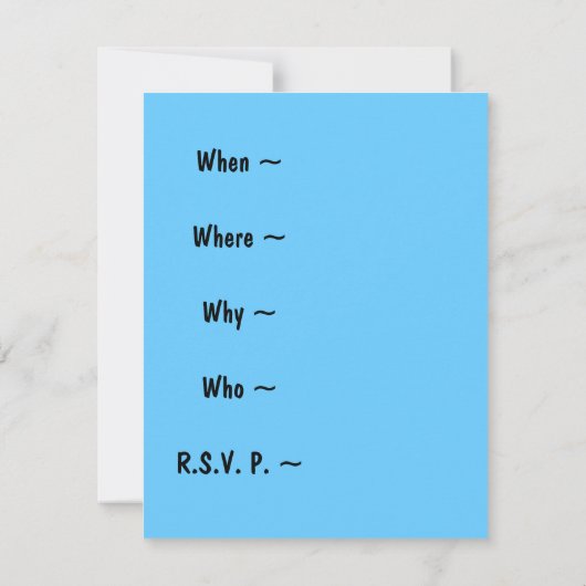 Pi-Day Coffee & Pi Einladung ~ Anpassen (Rückseite)