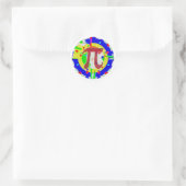 Pi Day Colors Runder Aufkleber (Tasche)