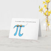 Pi Day, eine humorvolle irrationale Grußkarte Karte (Gelbe Blume)