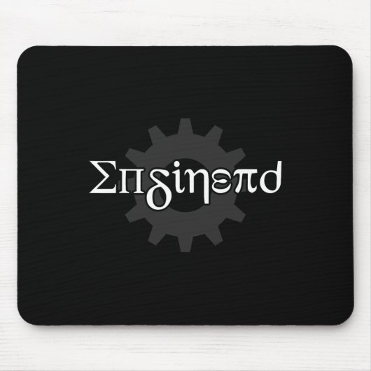 Pi Day Enginerd Engineer Math Funny Mechanic Eng Mousepad (Vorne)