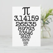 Pi Day ergänzt 3.14 Einladung (Stehend Vorderseite)