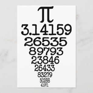 Pi Day ergänzt 3.14 Einladung