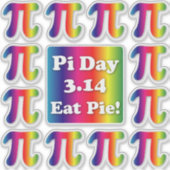 Pi Day, essen Pie Aufkleber (Vorderseite)