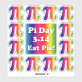 Pi Day, essen Pie Aufkleber (Blatt)