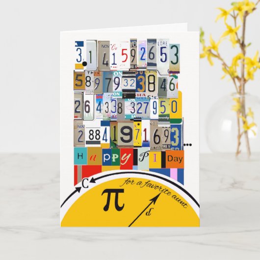 Pi Day for Tunt, Crunching Number Karte (Gelbe Blume)