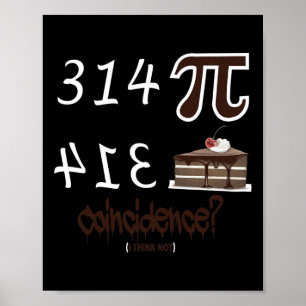 Pi Day Funny Einzigartige Grafik-Mathematik Formel Poster