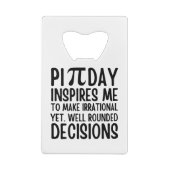 Pi Day Funny Geldbeutel Flaschenöffner (Rückseite)