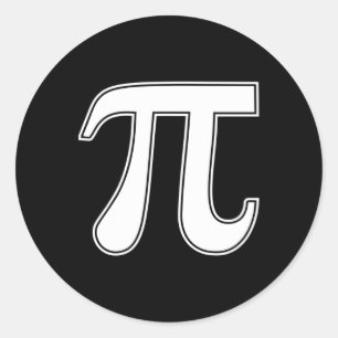 Pi Day Funny Graphic Apparel Pi Symbol Runder Aufkleber