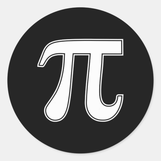 Pi Day Funny Graphic Apparel Pi Symbol Runder Aufkleber (Vorderseite)
