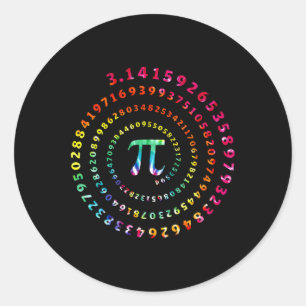 Pi Day Funny Graphic Math Teacher for Women Kids m Runder Aufkleber