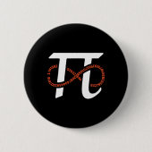 Pi Day Funny Infinity Numbers Geek Nerd Math Lover Button (Vorderseite)
