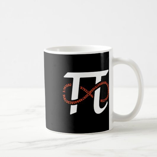 Pi Day Funny Infinity Numbers Geek Nerd Math Lover Kaffeetasse (Rechts)
