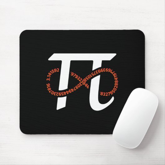 Pi Day Funny Infinity Numbers Geek Nerd Math Lover Mousepad (Mit Mouse)