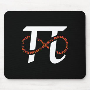 Pi Day Funny Infinity Numbers Geek Nerd Math Lover Mousepad