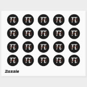 Pi Day Funny Infinity Numbers Geek Nerd Math Lover Runder Aufkleber (Blatt)