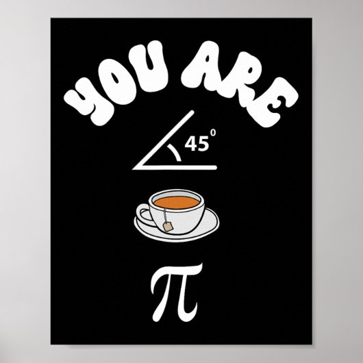 Pi Day Funny Mathelehrer Acute Tee Pie Funny Pi D Poster (Vorne)