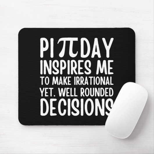 Pi Day Funny Mousepad (Mit Mouse)