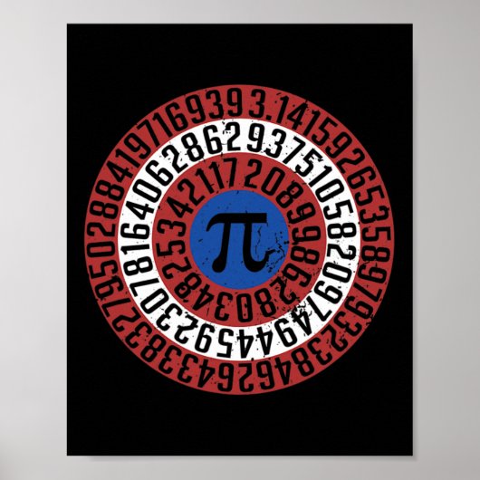 Pi Day Funny Nerd Geek Math Algebra Student Teache Poster (Vorne)