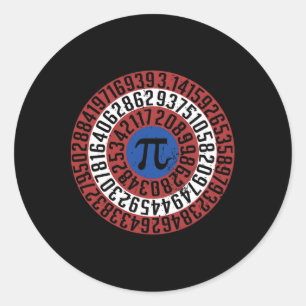 Pi Day Funny Nerd Geek Math Algebra Student Teache Runder Aufkleber