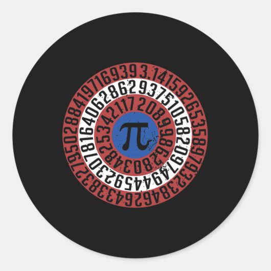 Pi Day Funny Nerd Geek Math Algebra Student Teache Runder Aufkleber (Vorderseite)