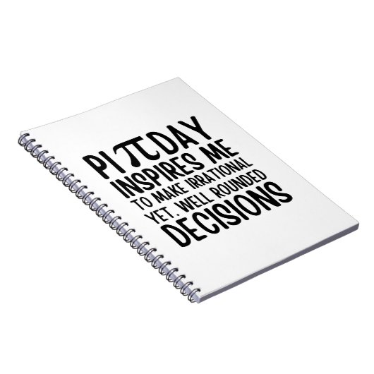 Pi Day Funny Notizblock (Rechte Seite)