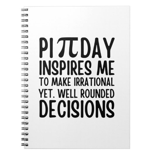 Pi Day Funny Notizblock (Vorderseite)