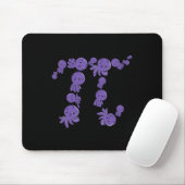 Pi Day Funny Octopus Octopus Sea Life Pi Symbol Ma Mousepad (Mit Mouse)