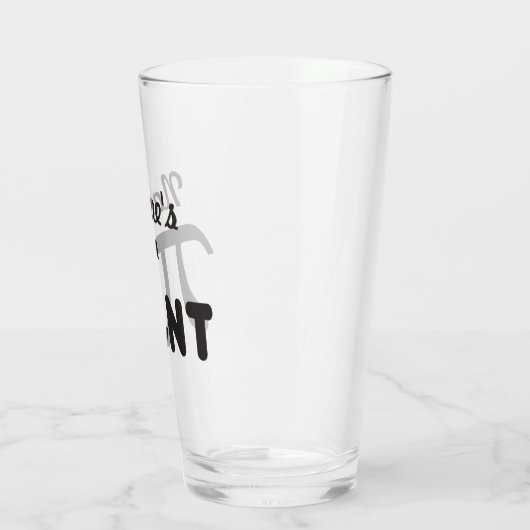 Pi Day Funny Pi-nt 2011 © Personalisiertes Glas (Links)