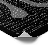 Pi Day Funny Pi T-Shirt Mathematik Nerd Irrational Poster (Ecke)