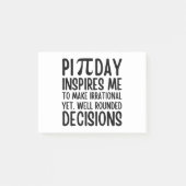 Pi Day Funny Post-it Klebezettel (Vorderseite)