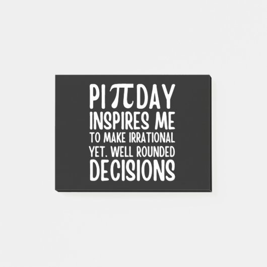 Pi Day Funny Post-it Klebezettel (Vorderseite)