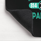 Pi Day Funny Sarcastic Mathletic Mens for Nerds ge Mousepad (Ecke)