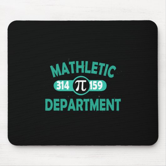 Pi Day Funny Sarcastic Mathletic Mens for Nerds ge Mousepad (Vorne)